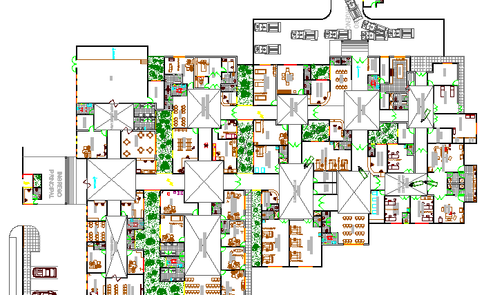 General Health Center Architecture Project dwg file