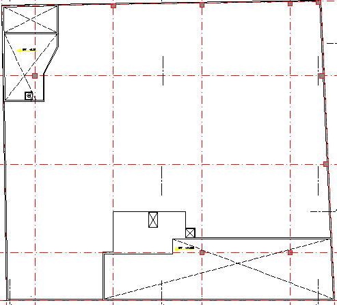 General layout details of second floor of shopping center dwg file