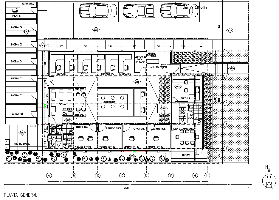 General office plan detail