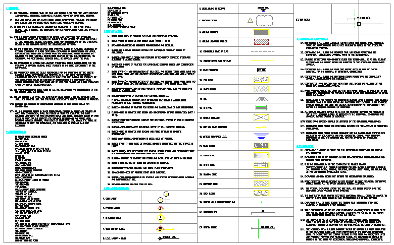 General Structural Notes for Commercial Building DWG | Cadbull