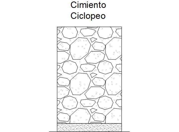 Gravel Wall Design CAD Drawing in DWG Format