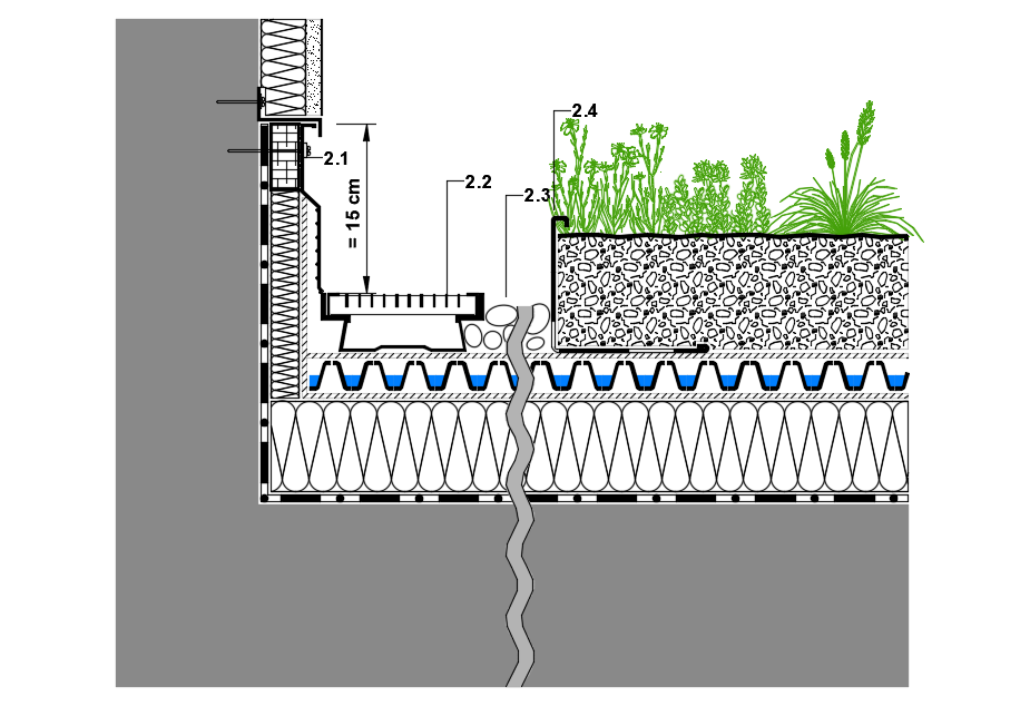 Green roof dwg file