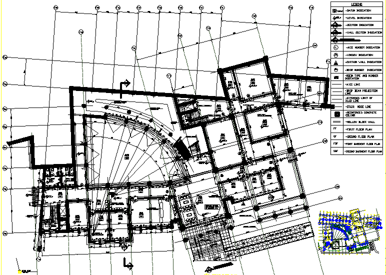 Ground floor School plan detail dwg file