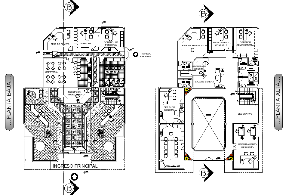 Ground floor factory plan detail