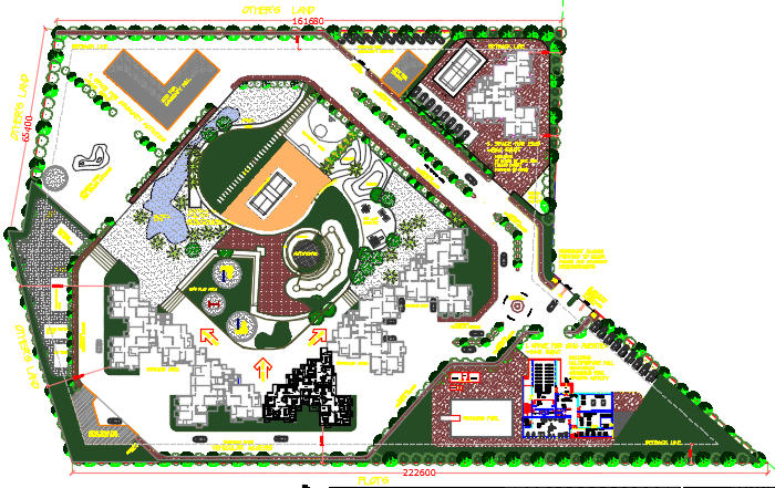 Ground floor plan detail dwg file