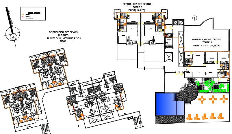 Ground floor to first floor plan detail dwg file