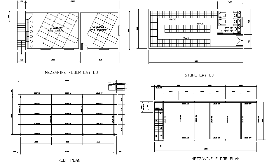Ground floor to terrace plan detail dwg file