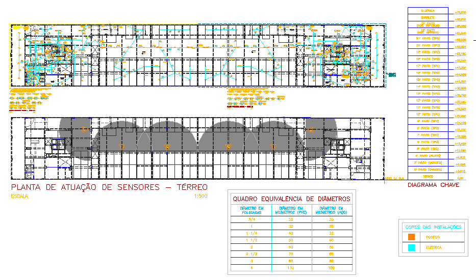 Ground Floor Sensor Layout for Residential Building