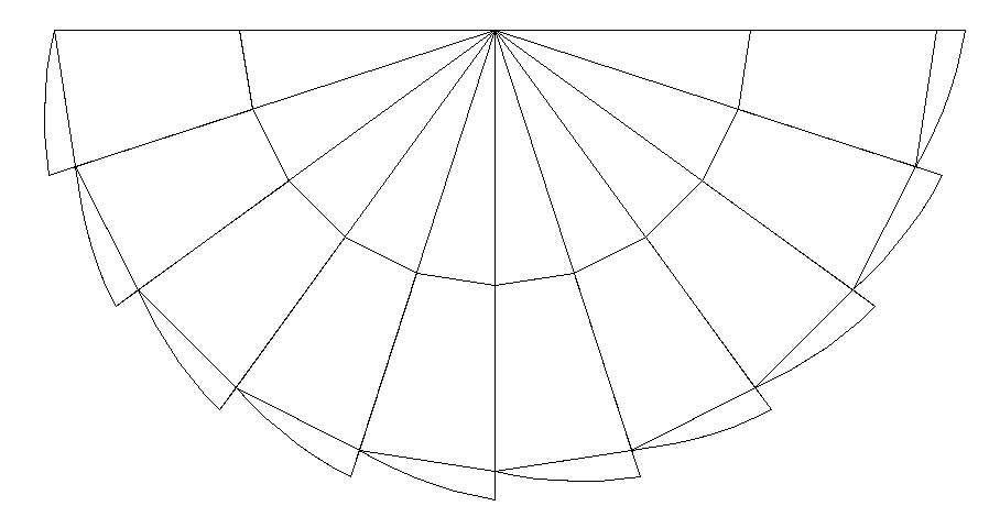 Half round shaped window elevation block details dwg file