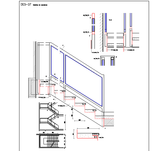 Hand rail for stairway 