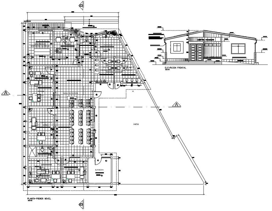 Health Center Floor Plan DWG File