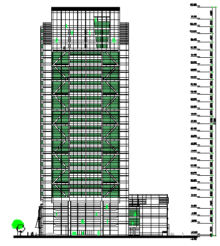 High Rise Building Elevation