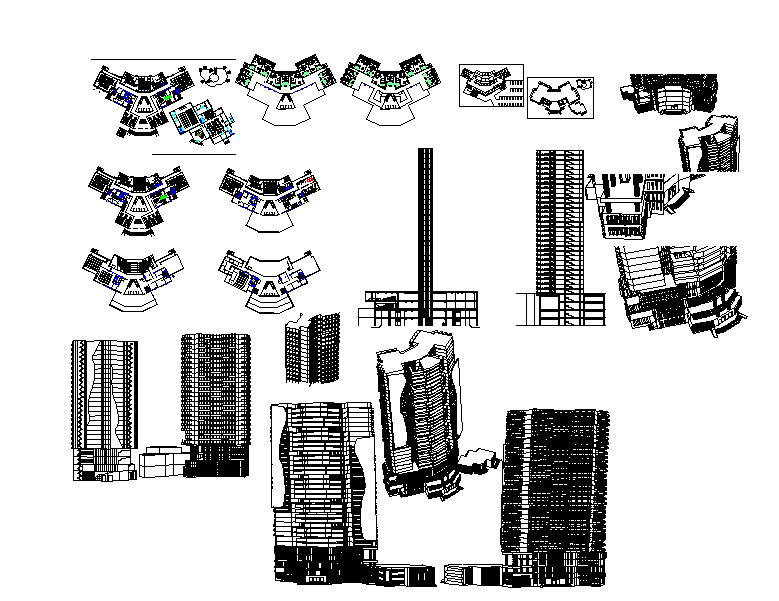 High rise building construction detail