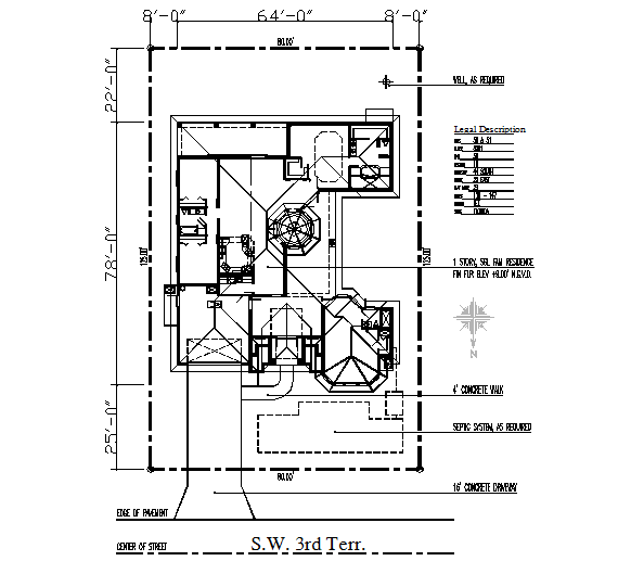 Home Floor Lay-out architecture Plan