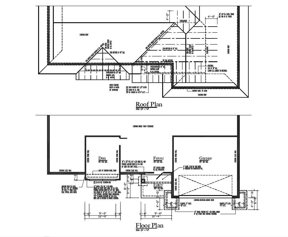 Home Roof And Floor Systems Building Up plan