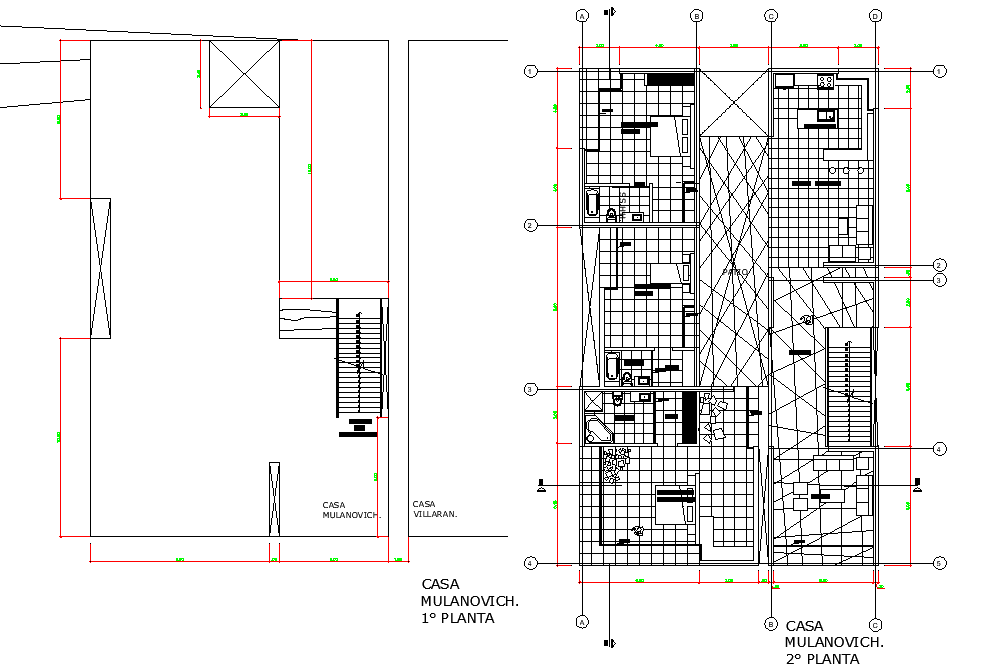 Home plan autocad file