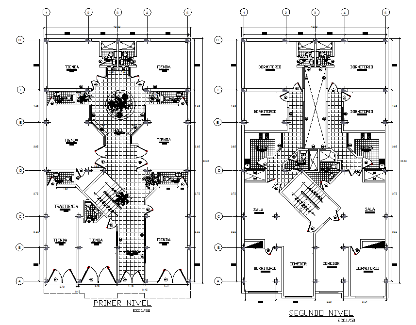 Home trade building  layout plan