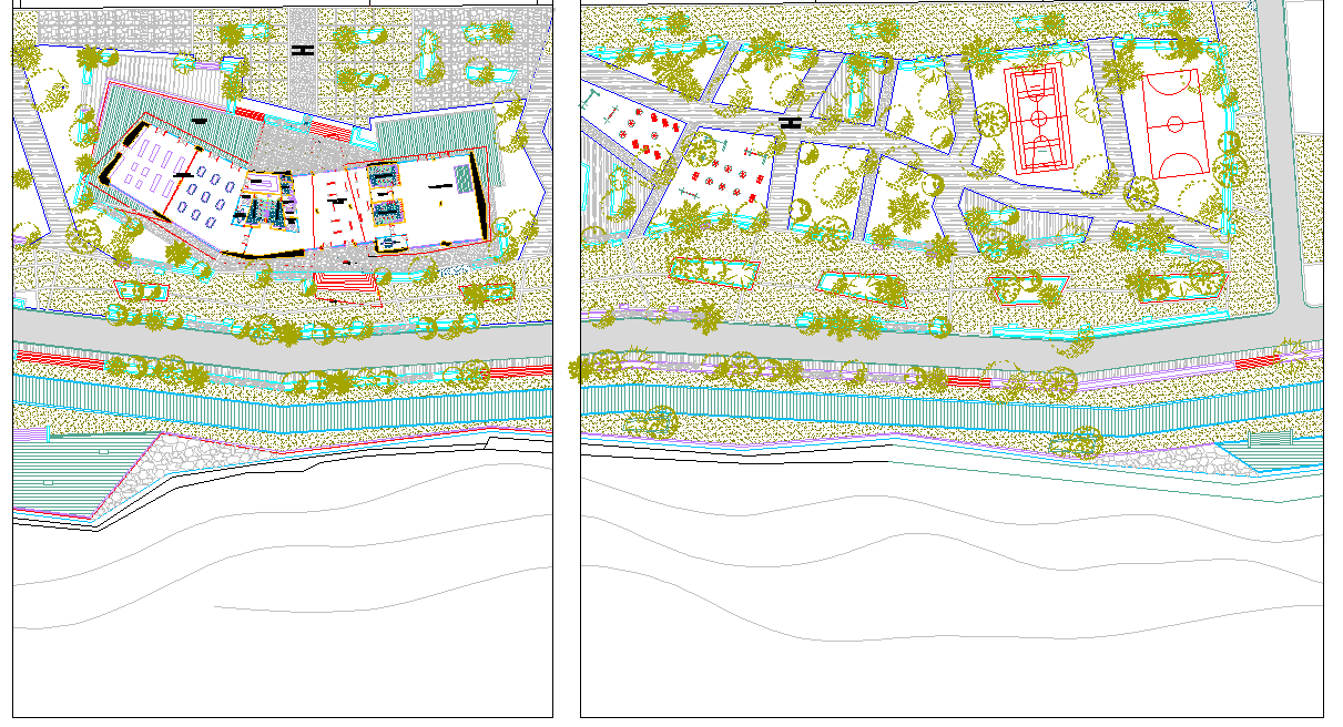 Hospital plan detail dwg file