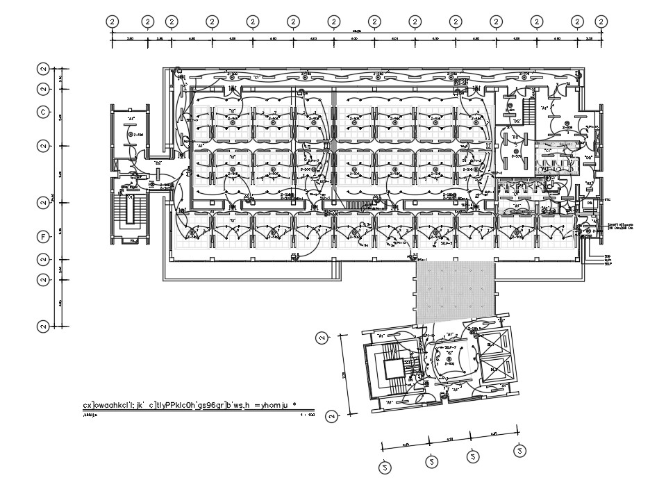 Hospital Ceiling With Electrical Layout Plan CAD Drawing DWG File