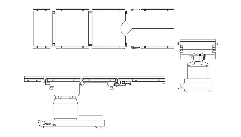 Hospital building surgery equipment drawing 