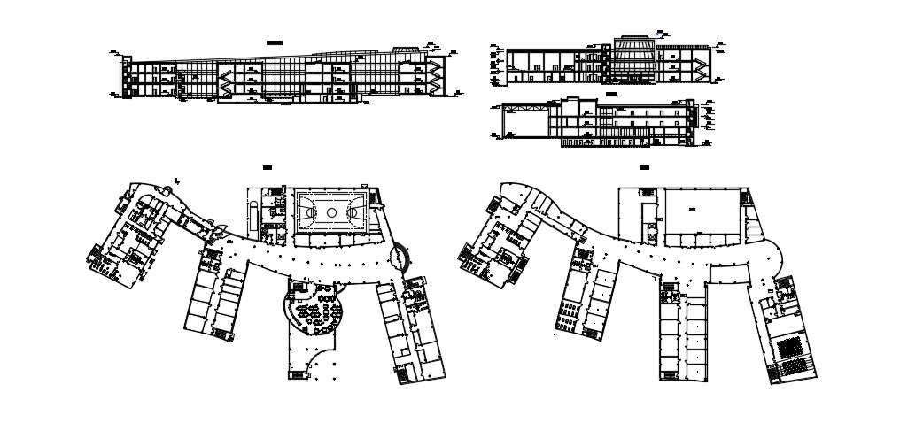 Hostel Building Plan In AutoCAD File