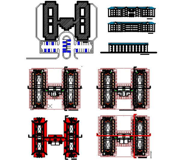 Hostel room blocks