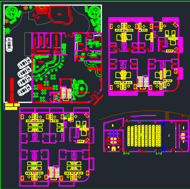 Hotel 3 star dwg file