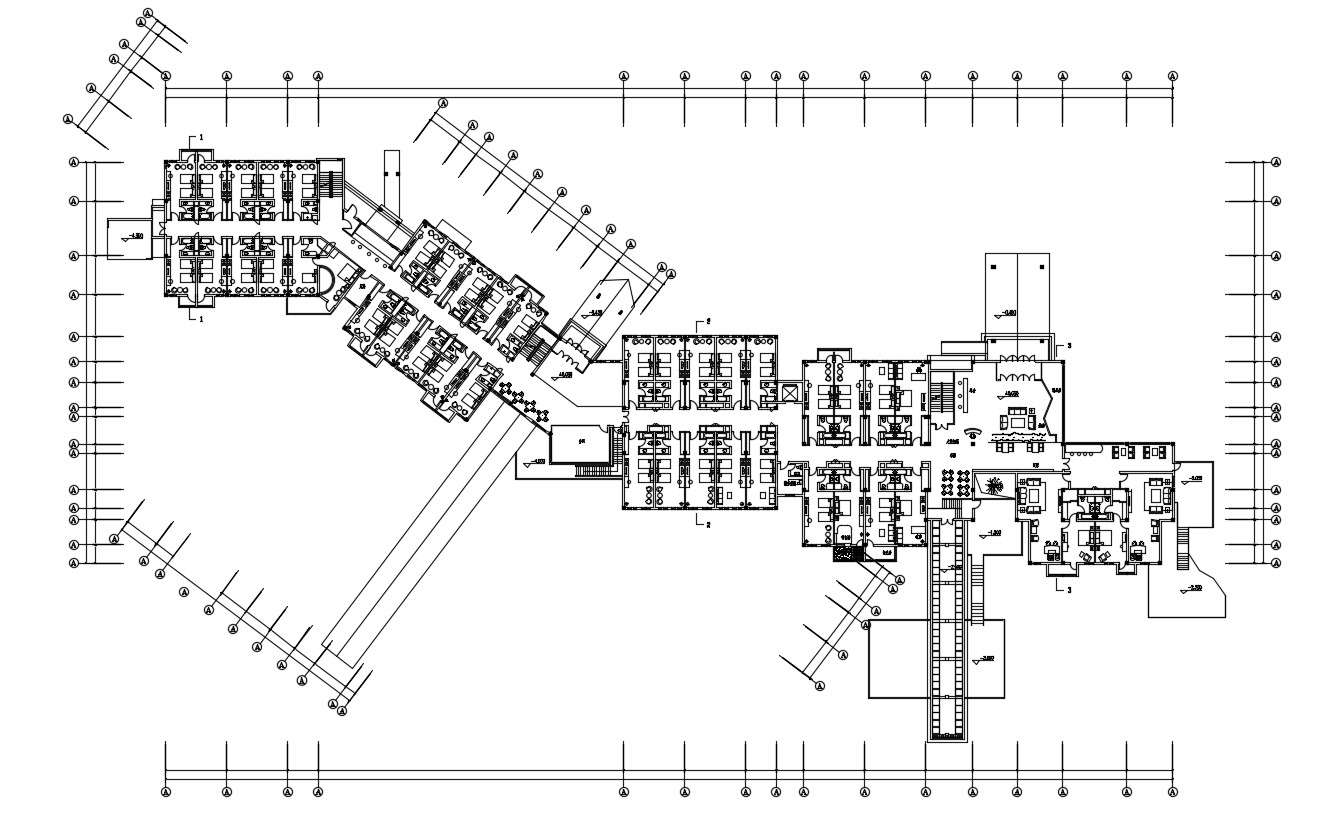 Hotel Bedroom Floor Layout Plan DWG File