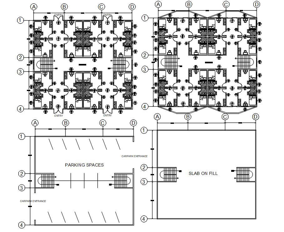 Hotel Bedroom Layout Plan DWG File