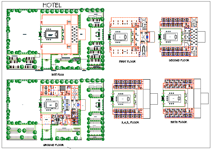 Hotel Design and lay-out detail