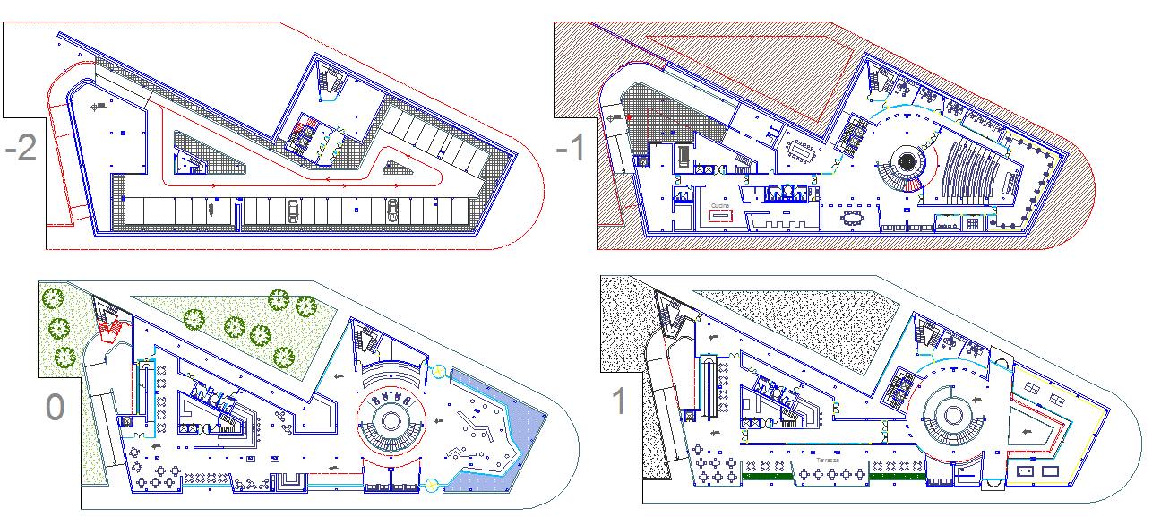 Hotel Floor Plan Design dwg file