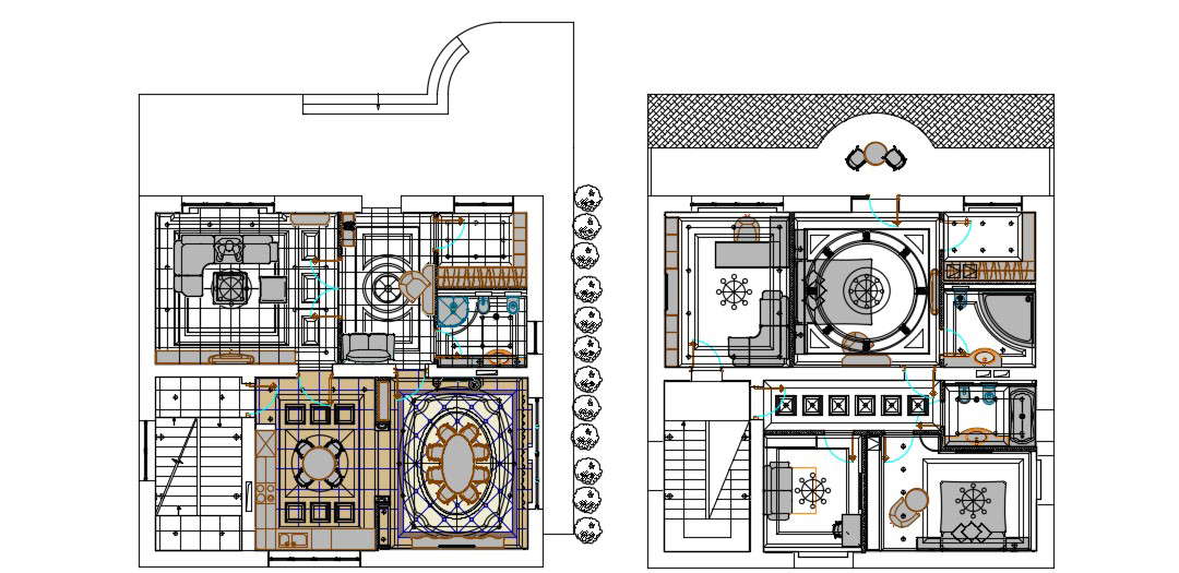 Hotel Floor Plan In DWG File