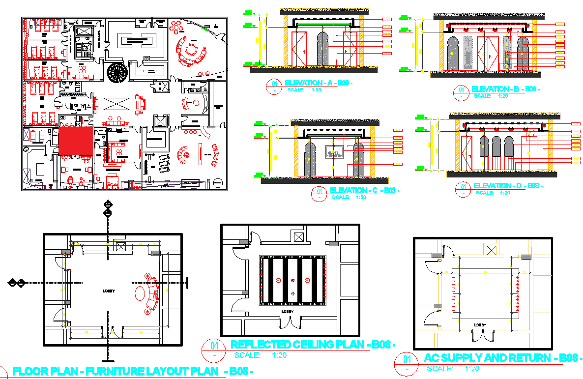 Hotel Ground Floor plan