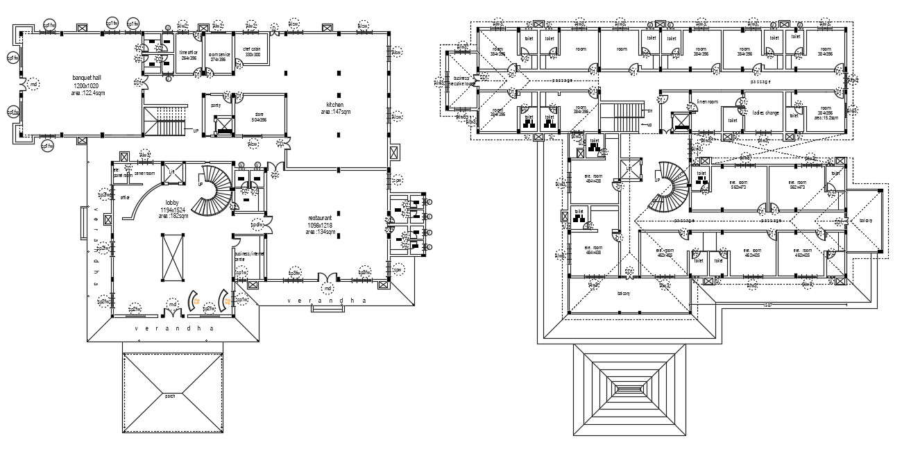 Hotel Layout Plan 