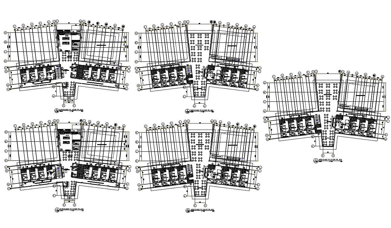 Hotel Plan 2d DWG Free Download 