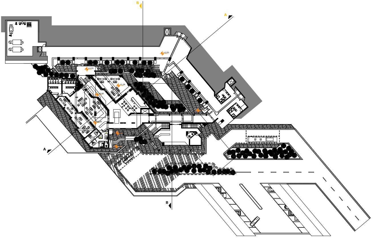 Hotel Plan CAD Drawing Download