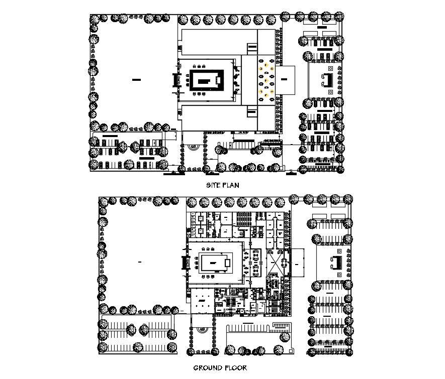 Hotel Plans In AutoCAD Drawings