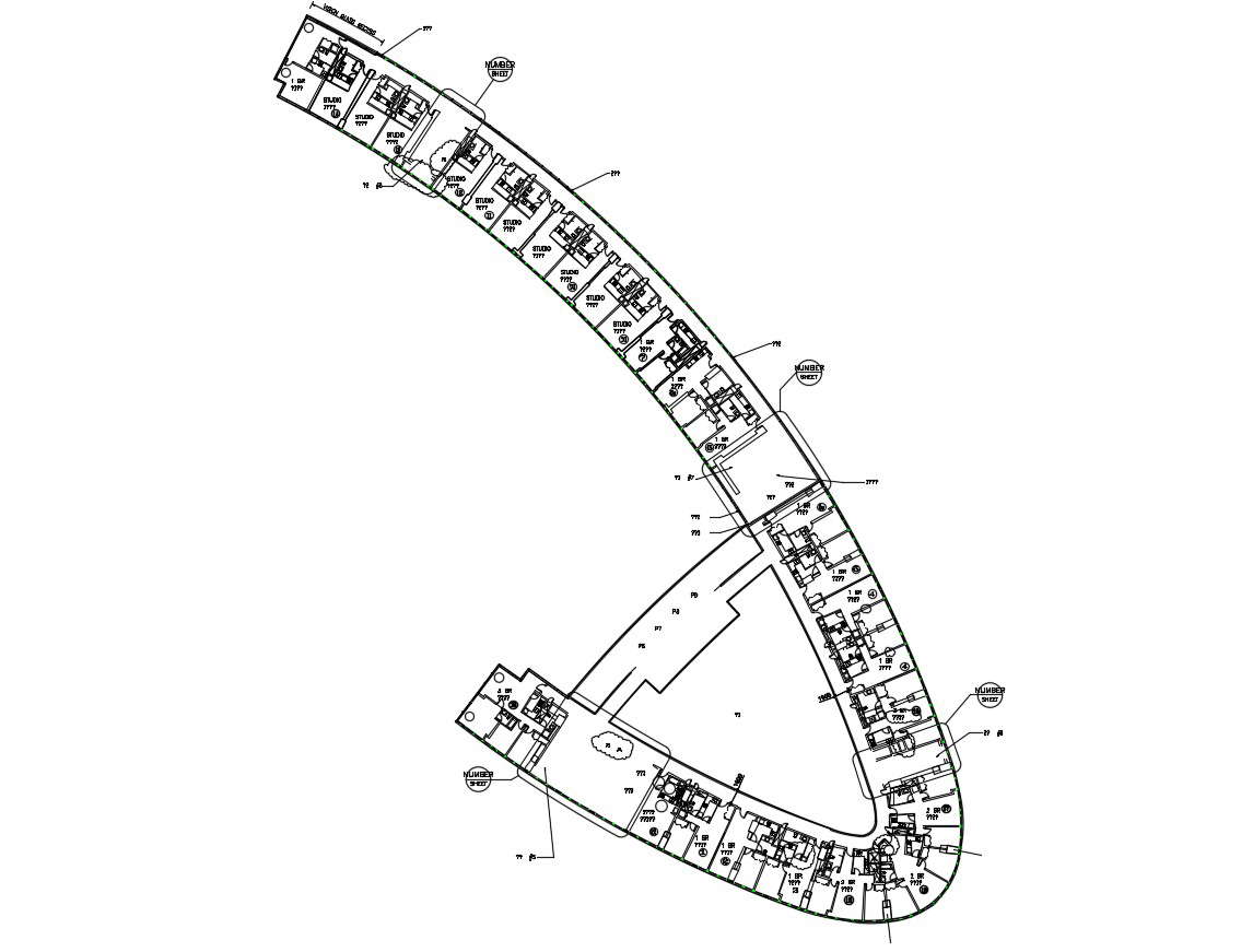 Hotel Room Design AutoCAD Drawing Plan 