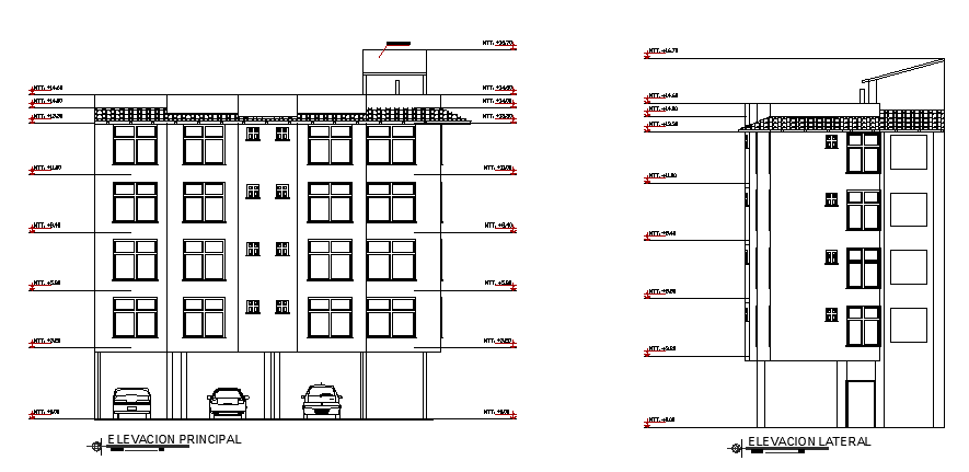 Hotel and resort elevation