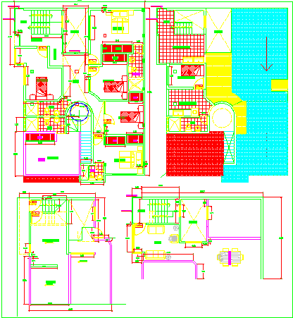 Hotel complex 3d dwg file