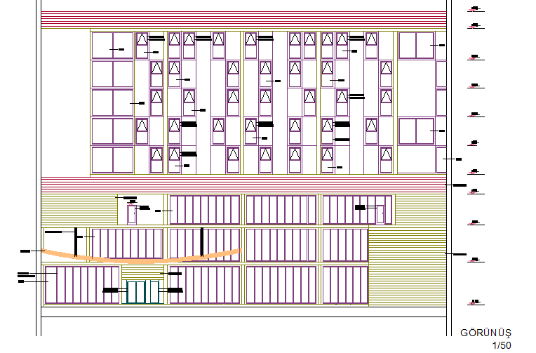 Hotel detail dwg file