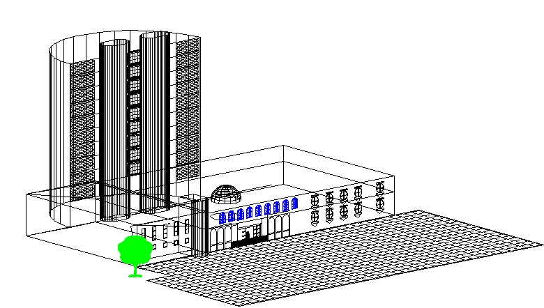 Complete Hotel Design DWG File with AutoCAD Architectural Layout