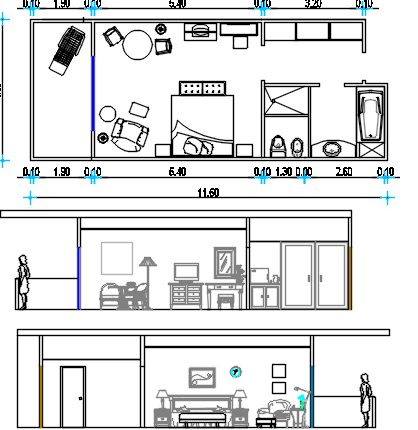 Hotel dwg file 