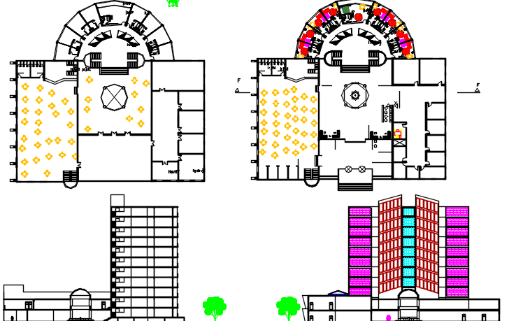 Hotel dwg file 