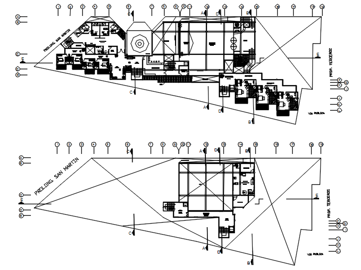 Hotel layout in AutoCAD
