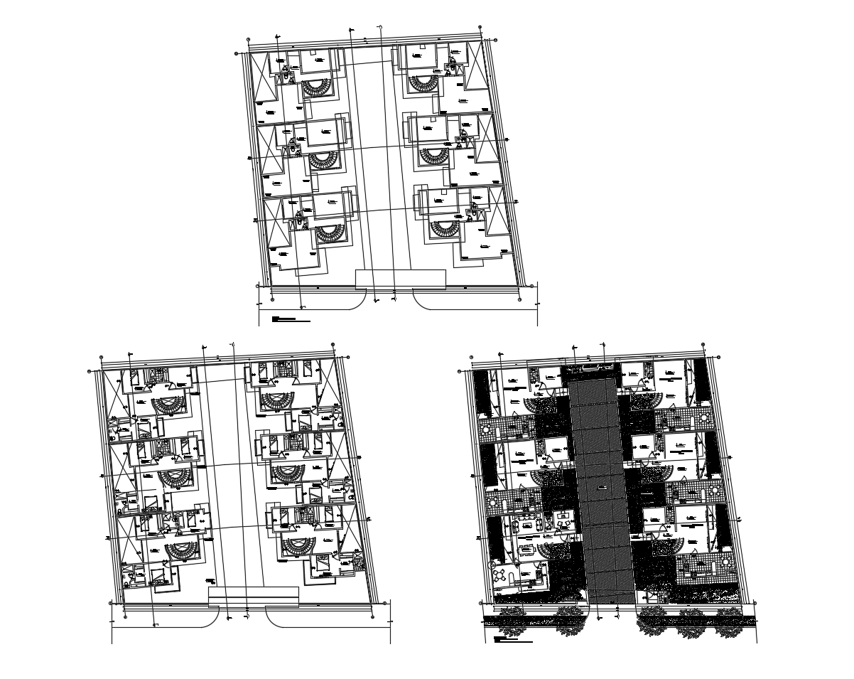 Hotel layout in autocad