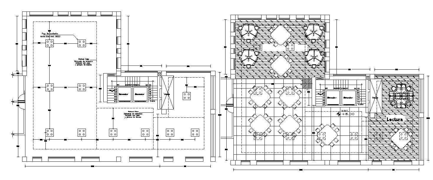 Hotel layout in dwg file