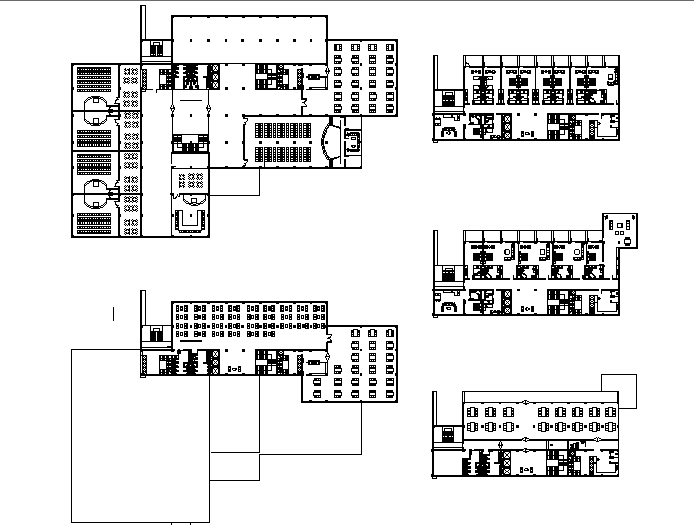 Hotel plan detail dwg file