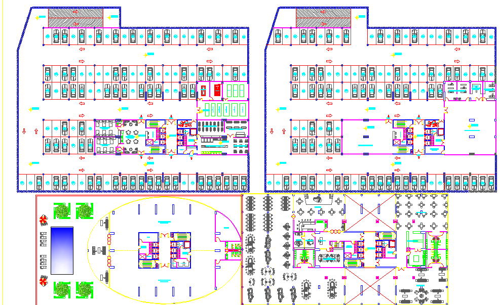 Hotel plan dwg file