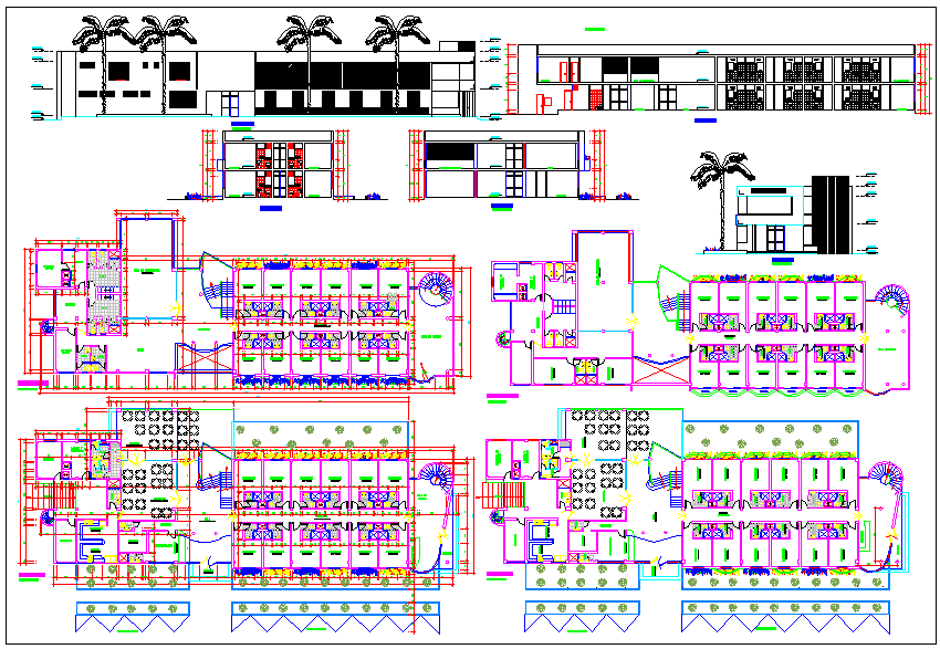 Hotel project dwg file